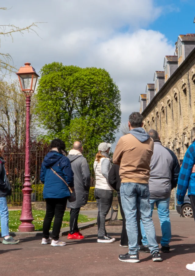 Group of tourists visiting