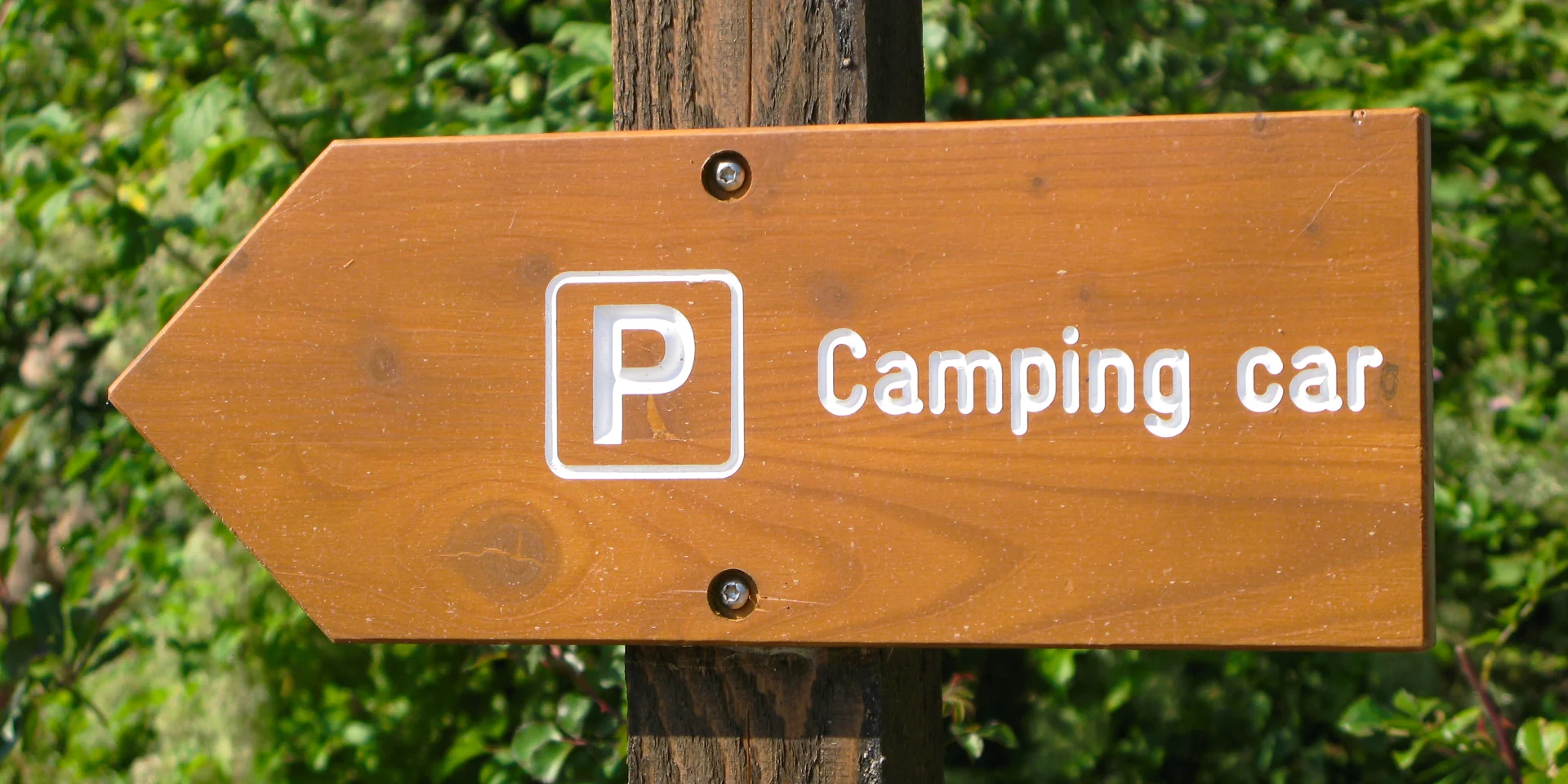 Gebied voor kampeerauto's