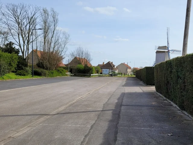 Parkeerplaats voor campers bij Hondschoote