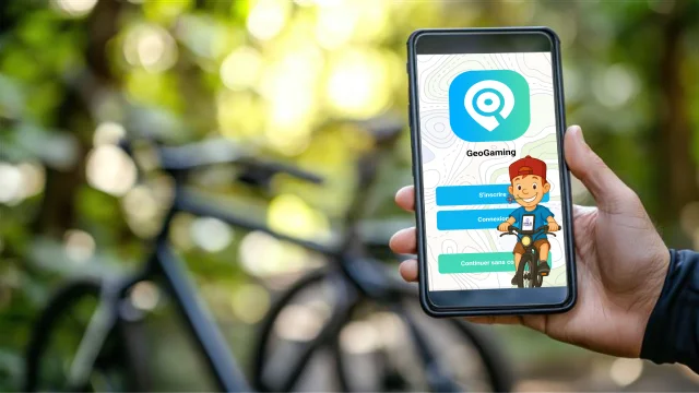 Geogaming, application de chasse au trésor numérique à faire en vélo